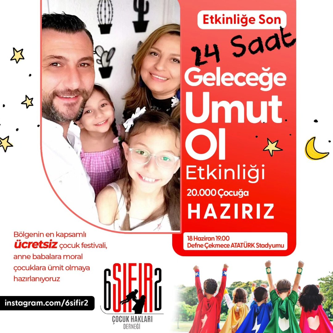 "Geleceğe Umut Ol" etkinliği YARIN Saat 19:00'da başlıyor