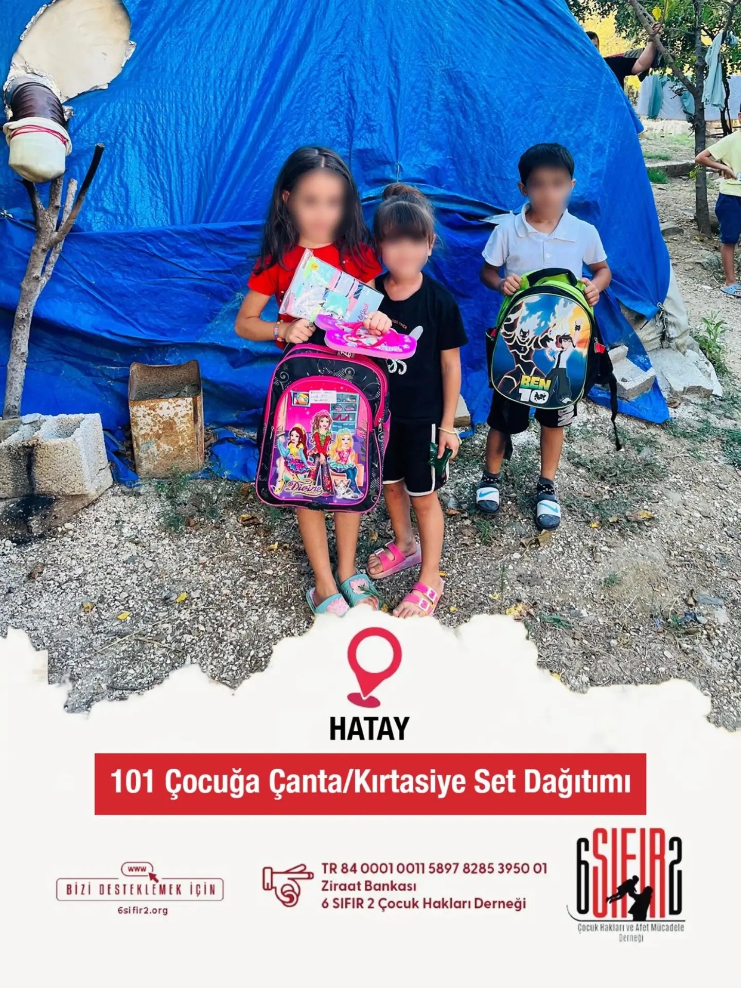 101 Çocuğa Kırtasiye ve Çanta Desteği