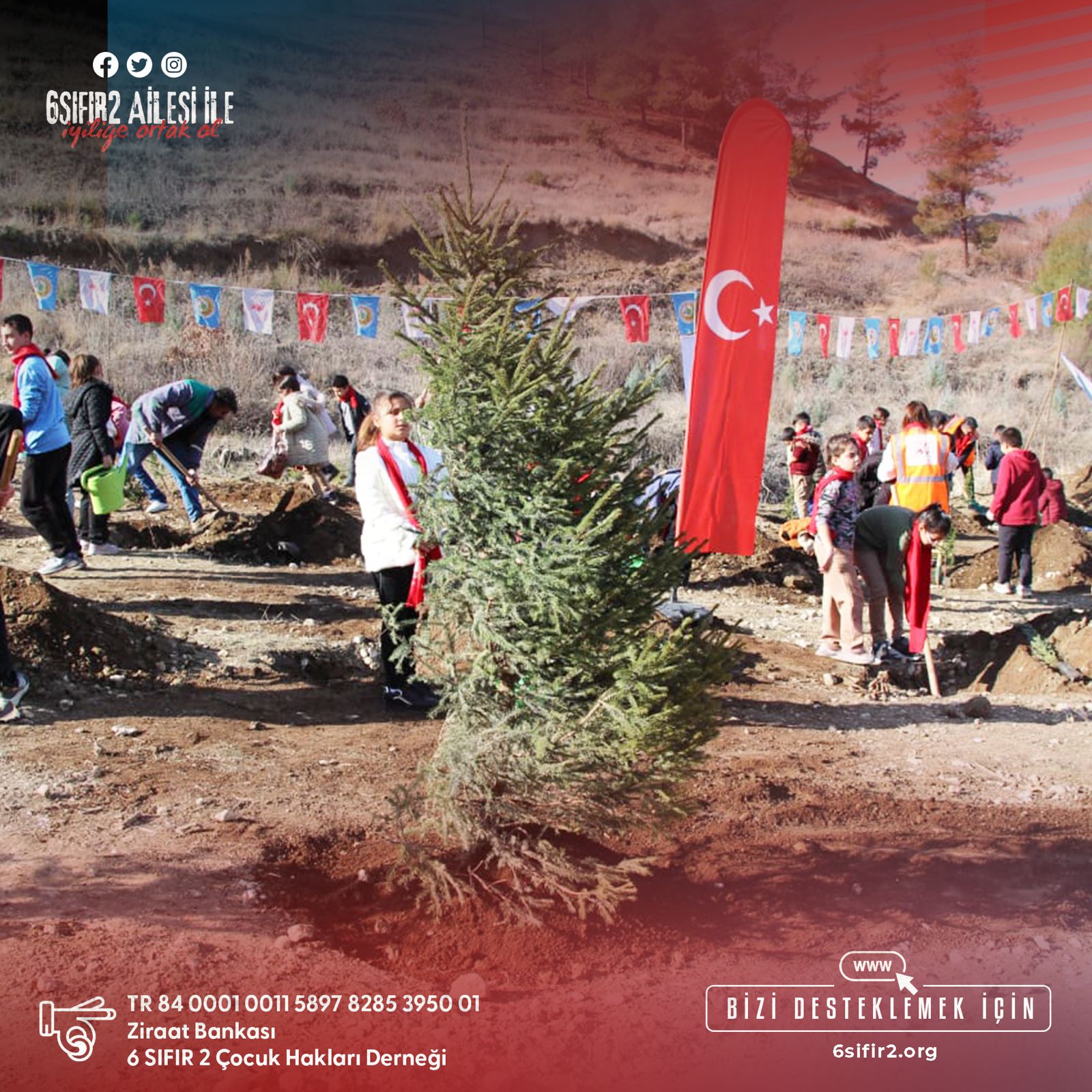 Kahramanmaraş’ta Çocuklarımızla Fidan Diktik
