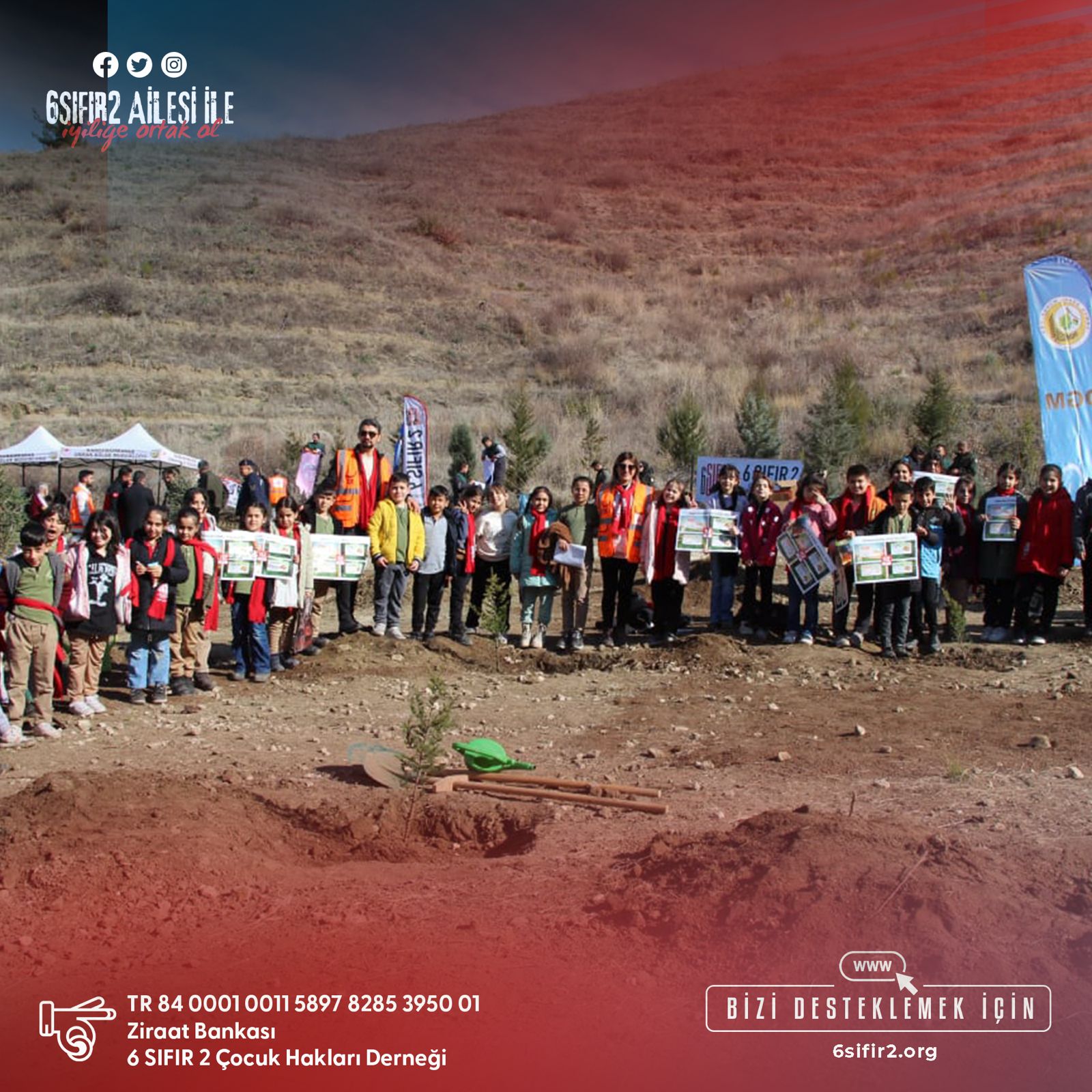 Kahramanmaraş’ta Çocuklarımızla Fidan Diktik